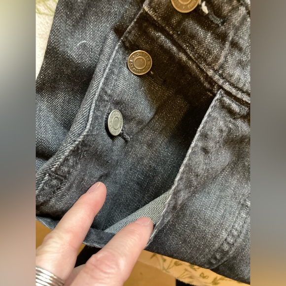 GAP faded black Denim overalls • size SMALL • 4/6 • EUC • - Picture 3 of 16